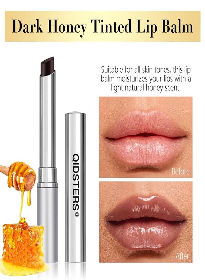 QIDSTERS Honey Lipstick Tinted Lip Balm, Sheer Hydrating Lip Stain for All Skin Tones, Natural Lightweight Lips Gloss Makeup for Women, Vegan & Cruelty-Free - Image 2